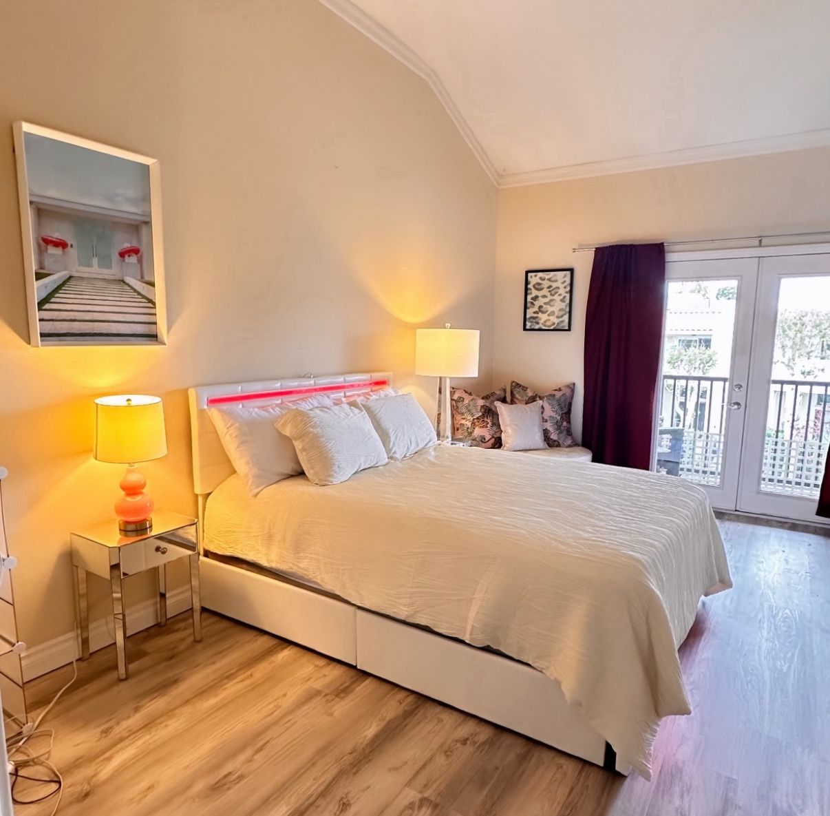 White Pleather Bedframe