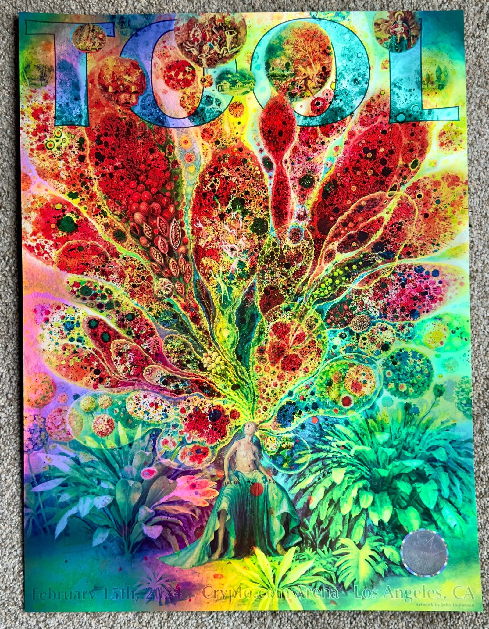 TOOL Los Angeles Poster 2024 Crypto Arena LA 2/15 February 15 NUMBERED  OFFICIAL