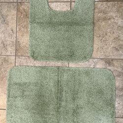 Sage Green Bath & Contour Rug Set 