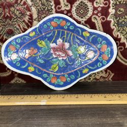 Vintage Chinese Porcelain Dish Bowl