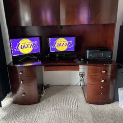 Computer Desk - Hardwood 