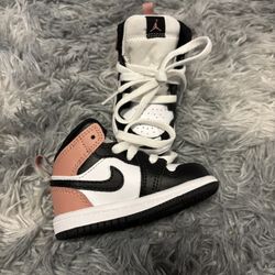 Nike Air Jordan 1 Toddler Shoes - Black/Pink