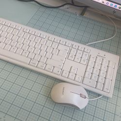 Keyboard And Mouse With Cable 
