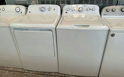 GE Basic Washer Dryer Set – Top Load Agitator