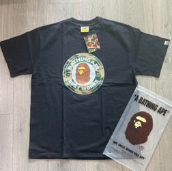 Bape Busy Works Black Tee Size L