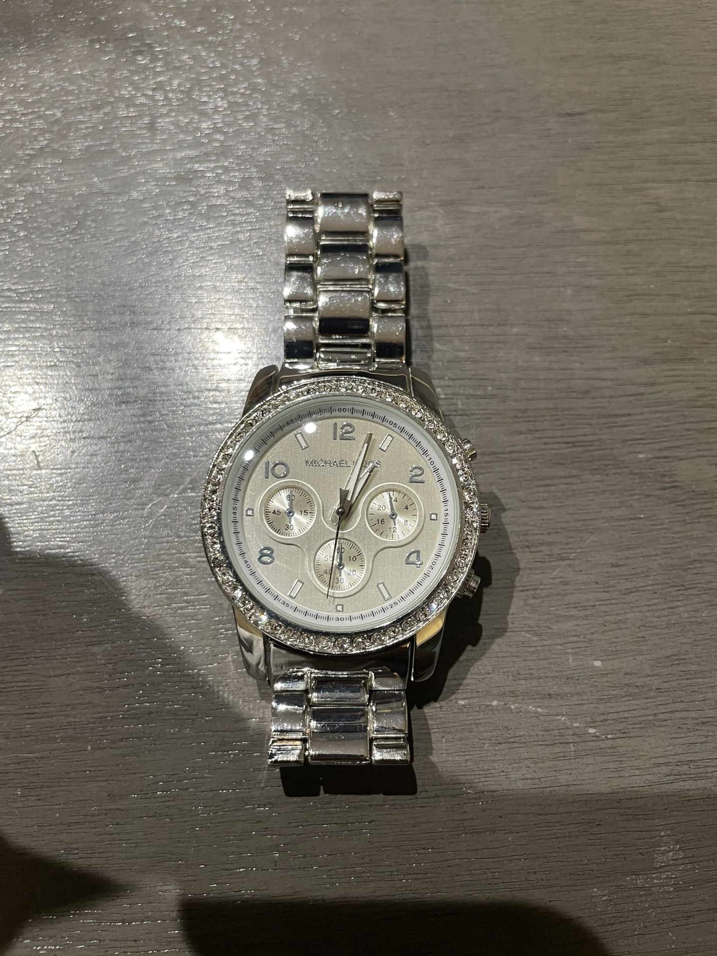 Micheal Kors Stainless Steel Silver Fashion diamonds