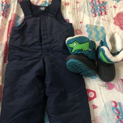 Toddler Snow Overall And Boots