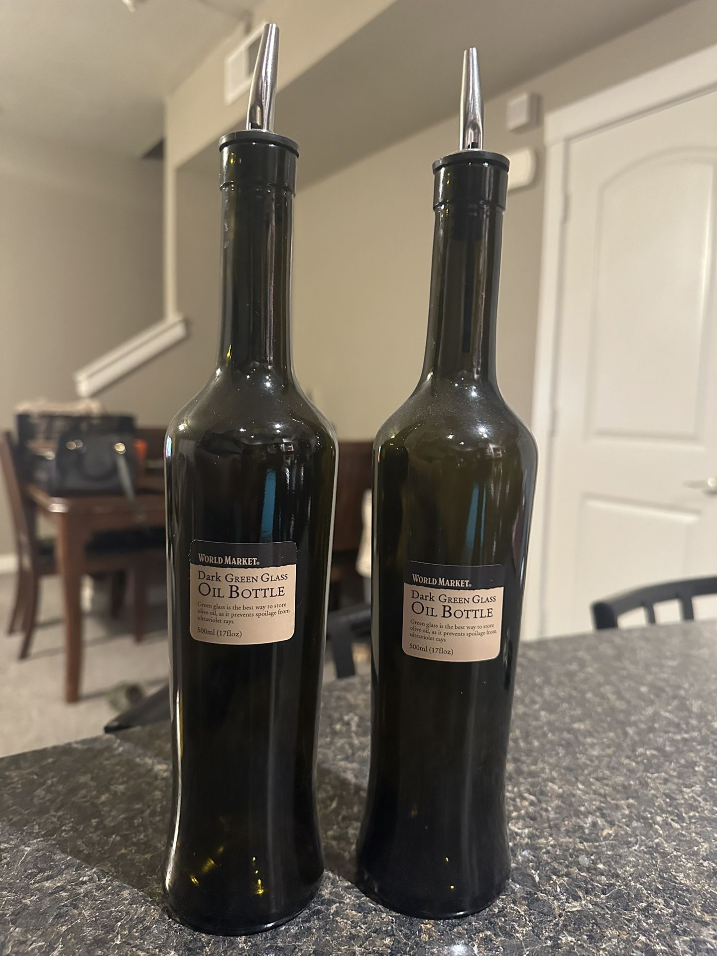Dark Green Glass Bottles For Olive Oil