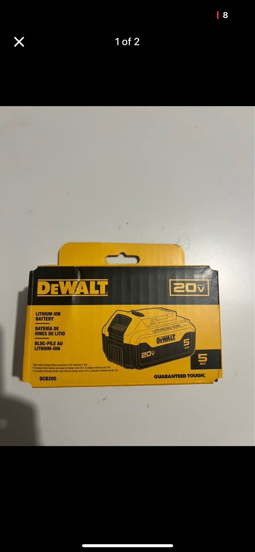 π¨ Dewalt 20volt 5Ah Battery π¨