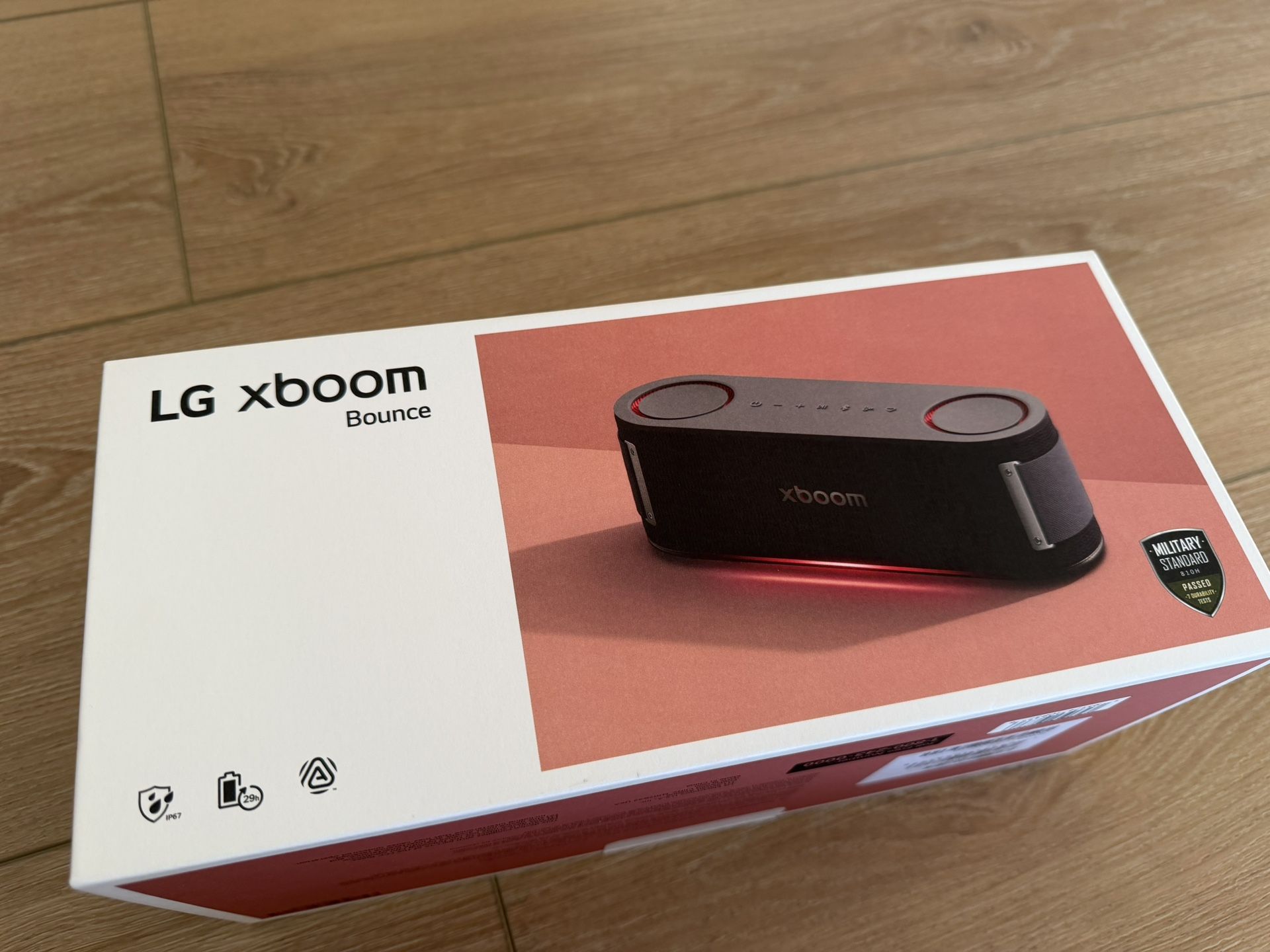 LG boom Bounce Core | Bluetooth Speaker | xboom Signature Sound by will-i-am with Dual Passive Radiators