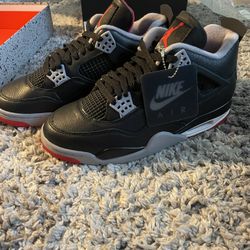 Air Jordan 4 RM Sneakers - Black/Grey/White/Red - Gotta Sell Quick, First Come First Served!