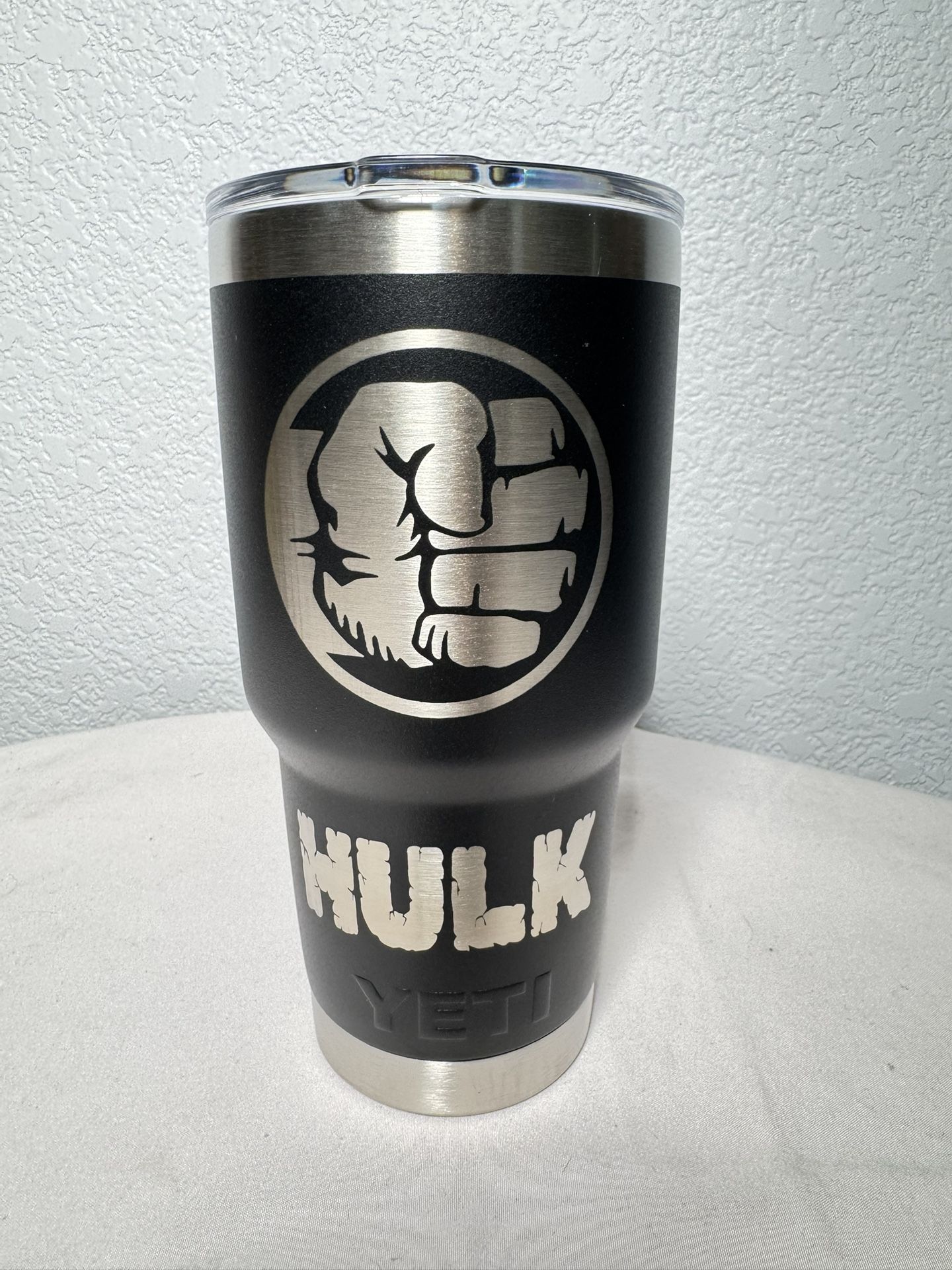 Custom Hulk YETI Rambler 30 oz Tumbler Stainless Steel Cup Marvel Engraved Rare