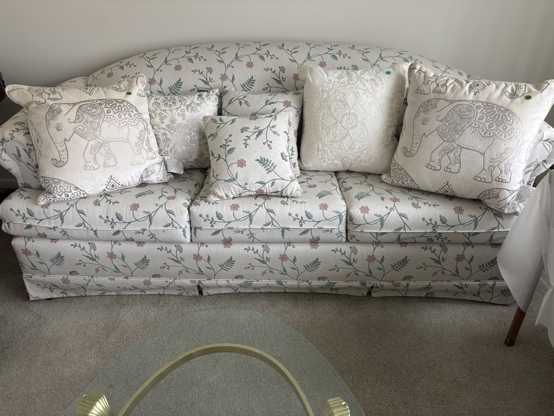 Free Curved Back Couch And Loveseat