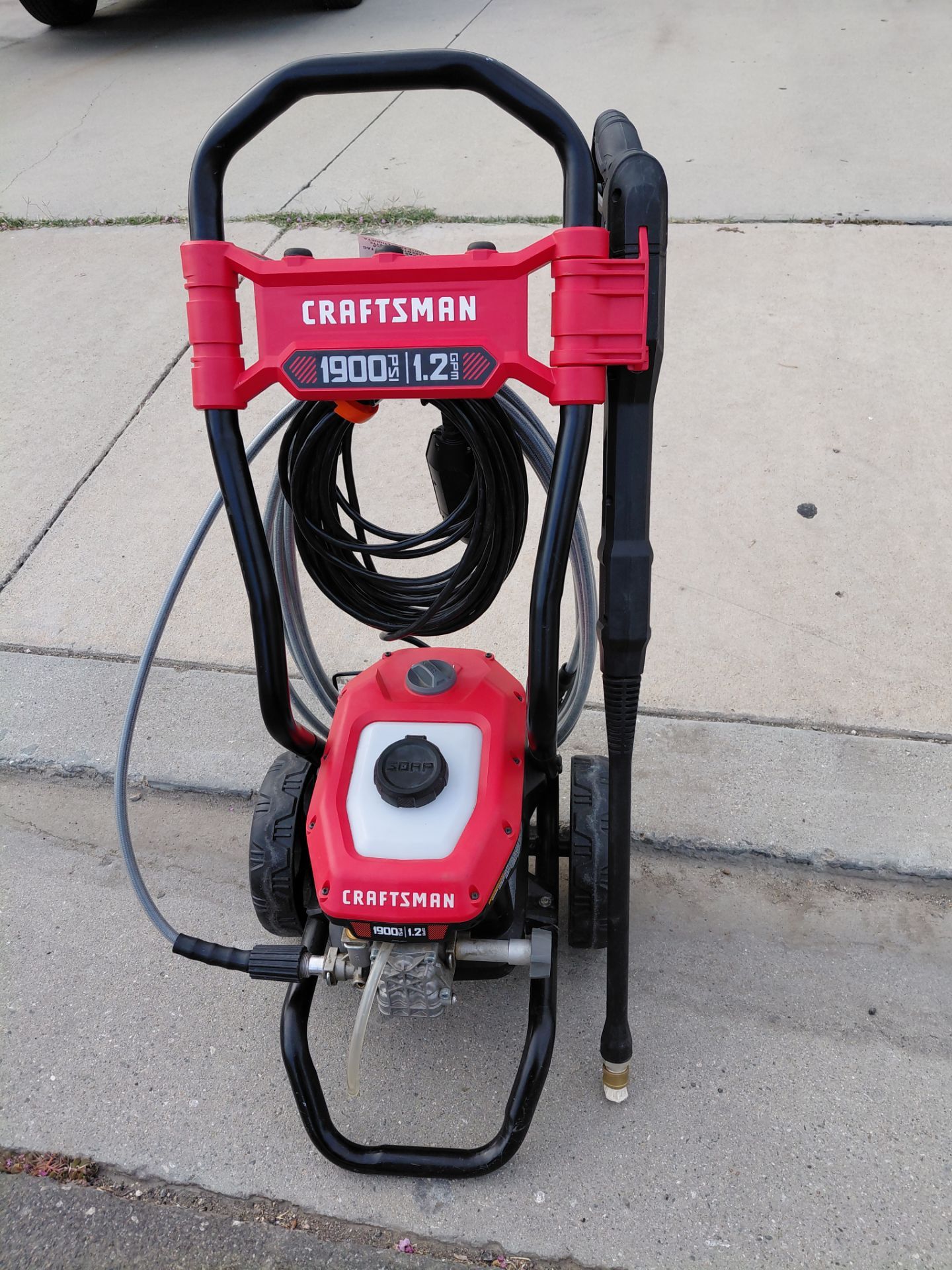 Craftsman pressure washer 1900psi