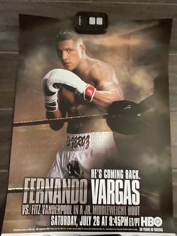 Fernando Vargas vs. Vanderpool HBO Boxing Poster