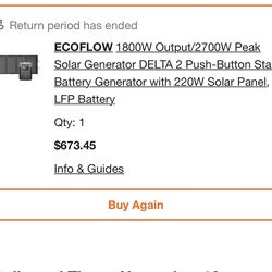 Solar Generator with Solar Panel