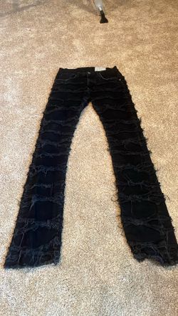 Stacked flare jeans