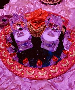 Indian hand crafted Wedding Ring tray holder