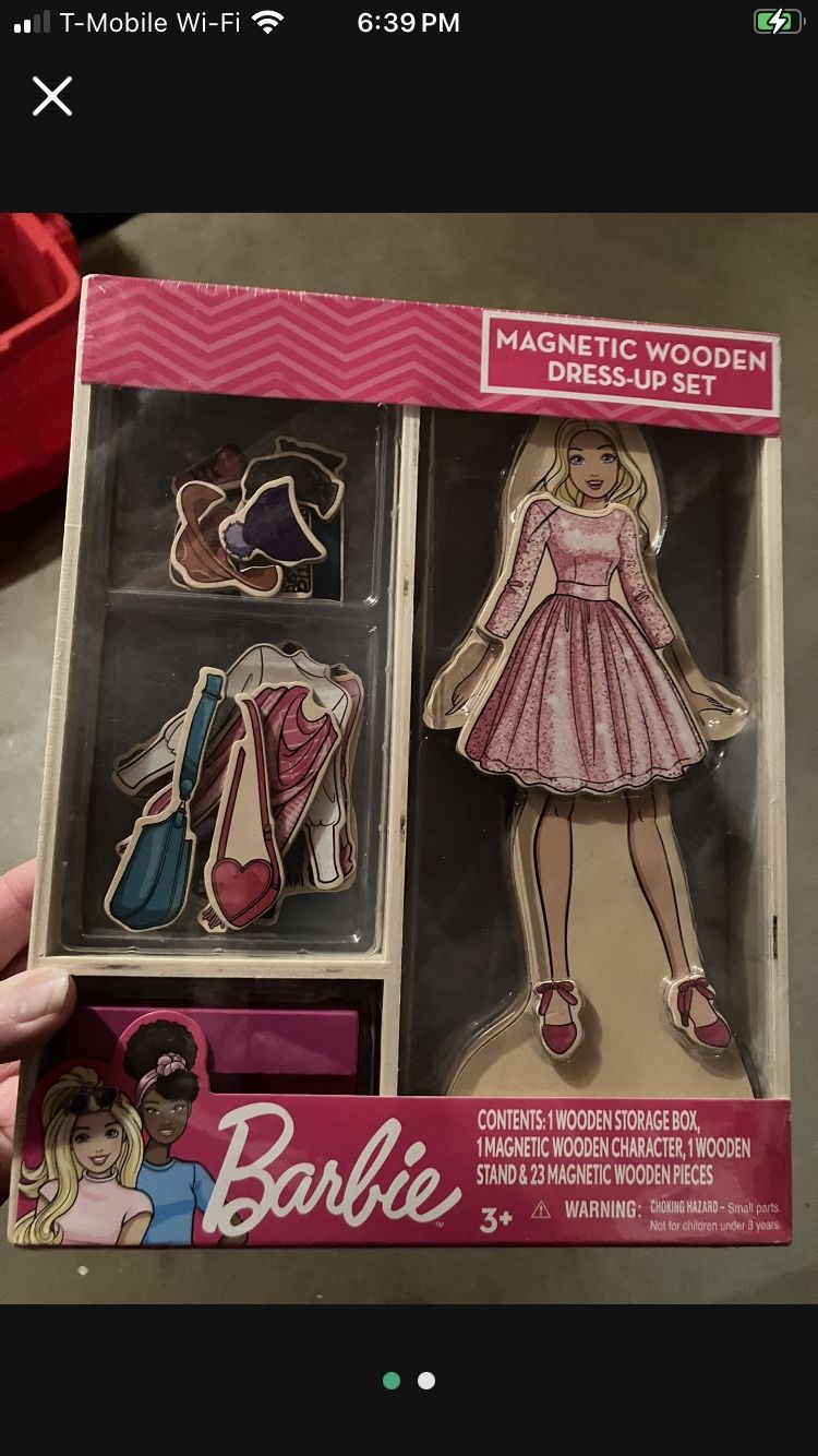 Barbie Wooden Dress Up Magnetic Set