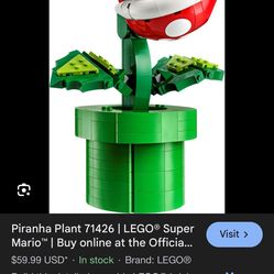 Lego Mario Piranha Plant