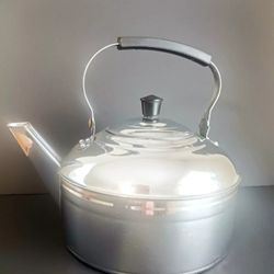 Revere Ware  KETTLE, Solid Copper,  Chrome  Plated  Rome  NY