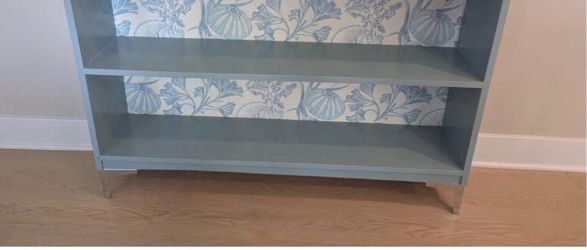 Blue Wooden Bookshelf