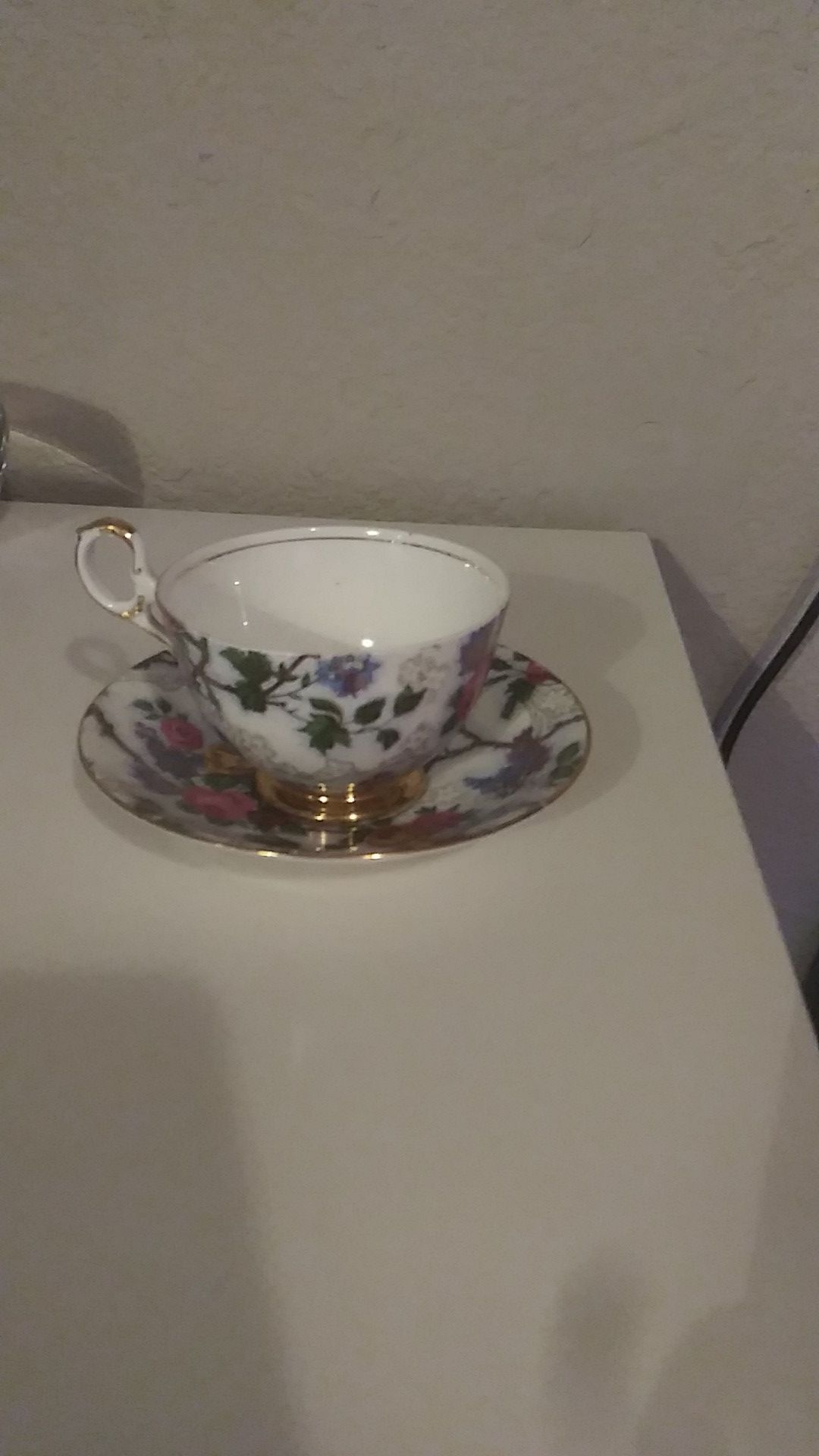 Old royal Bone China tea cup and plate