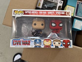 Funko POP 4 Pack Spider-Man Hawkeye Marvel Civil War