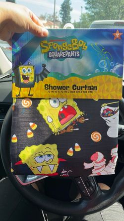 SpongeBob Halloween shower curtain