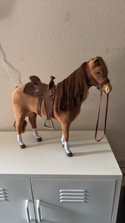 American Girl Toy Horse with Saddle