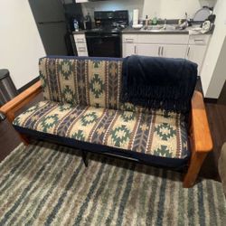 Vintage Patterned Futon/Couch