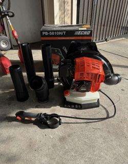 ECHO 200 MPH 700 CFM 59.7 cc Gas Low Exhaust Emission Engine Backpack Leaf Blower with Tube-Mounted