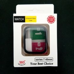 Apple Watch 45mm Series 7 8 Tempered Glass Case 