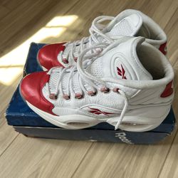 Reebok Question Red Toe Pearlized 2012 OG All Size 10.5