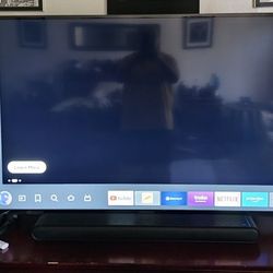 60" Insignia fire TV/ With Soundbar