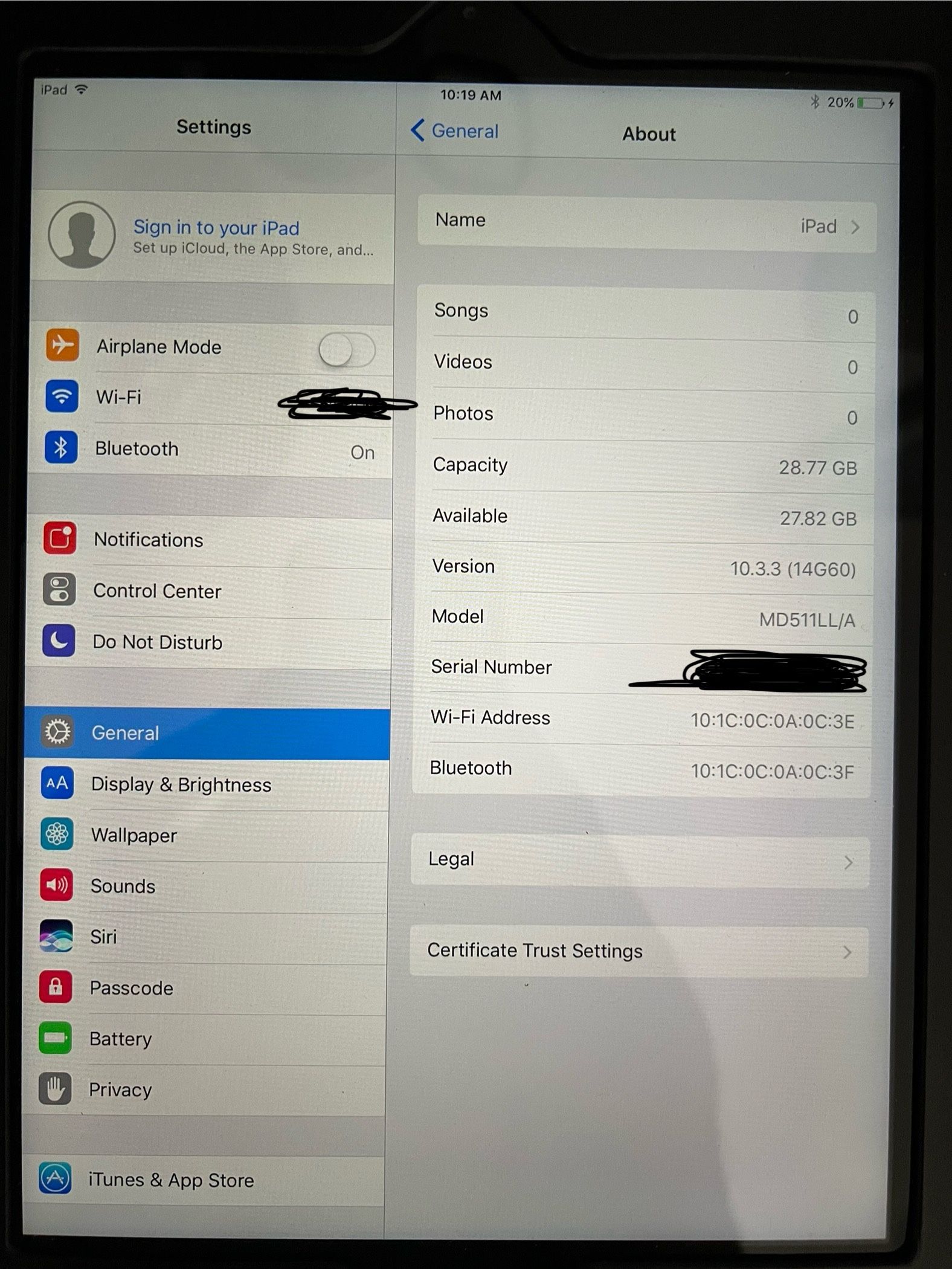 iPad 4 32 GB With Case