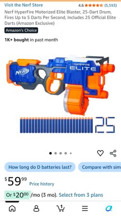 Nerf Elite Hyperfire Blasters – Lot of 2