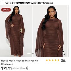 Brown formal dress