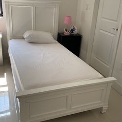 Twin Bed Available In White And Black Not Mattress