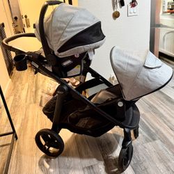 Graco Premier Nest2Grow Stroller + SnugRide SnugFit 35 XT Car Seat – Great Condition