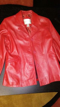 100% leather ladies jacket