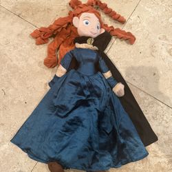 Disney Store Princess Merida 20” Plush Brave Doll Stuffed Plush Toy