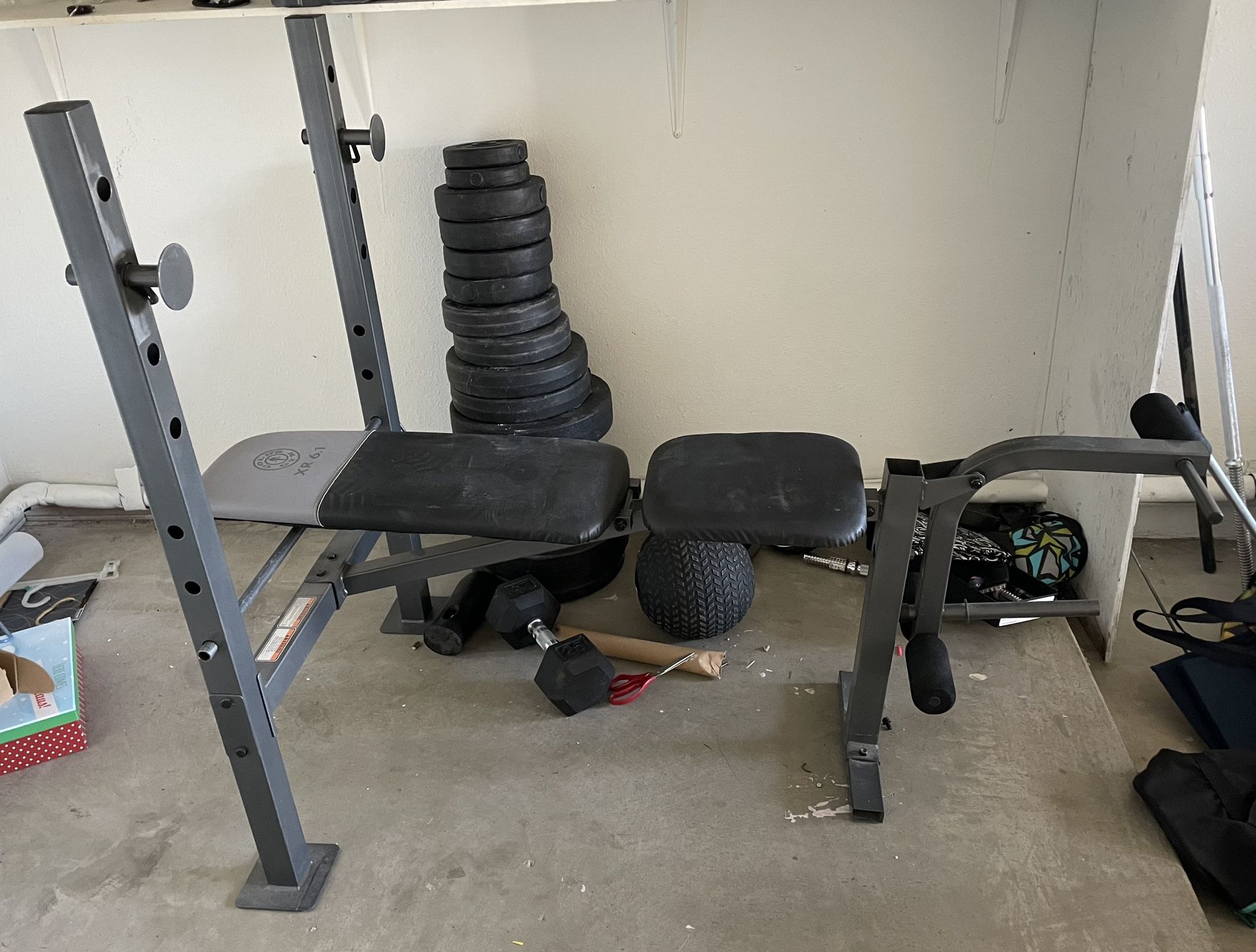 Weight bench  WEIGHTS SOLD SEPARATELY 