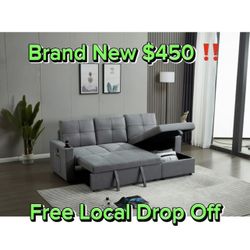 Gray Sectional Couch 🛋️ Brand New In Box 📦 Free Drop Off 