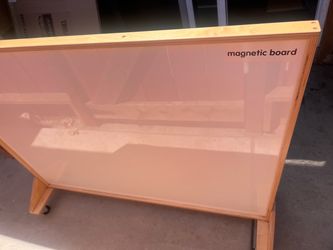 Large Rolling Double-Sided Whiteboard / Dry Erase Board