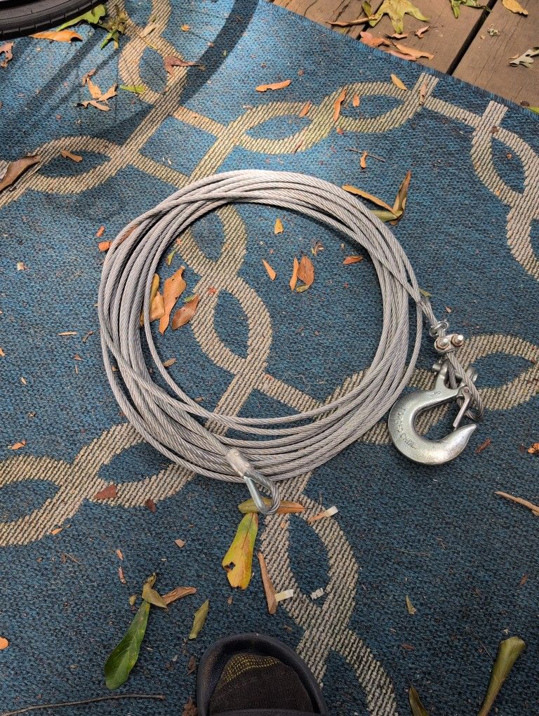 Galvanized Steel Winch Cable 20 Ft +