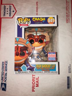 Funko Pop! Games: Crash Bandicoot 4 In Mask Vinyl Figure #841 (2021 Summer Convention Exclusive)