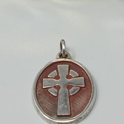 James Avery Retired Oval Cross Pendant - .925 Silver 6.4g (#22720) 