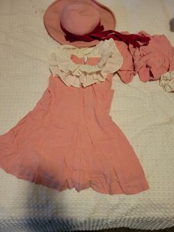 Girls Vintage 1950's Dress With Bolero Style Jacket