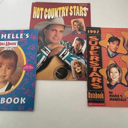 90s TV Stars and Country Singers Books Information about Actors and Singers Rare Retro